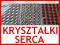 +KRYSZTAŁKI CYRKONIE SERCA naklejane dzety PIĘKNE