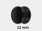 Pełne wkładki Black Acrylic o grubosci 12 mm