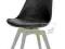 Krzesło Gina Czarne Nogi Bess Drewniane Biało Pros