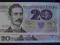 20 zlotych 1982 seria jednoliterowa P stan UNC