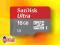 SanDisk Ultra microSDHC 16GB UHS-I Class10 x200