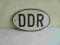 DDR - blaszana plakietka - oryginał NRD