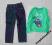 LUPILU, OKAY spodnie jeansowe+ bluzka r.116, nowe!