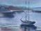 Akwarela łodzie 9 x 13cm Sabina Salamon