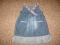 śliczna sukienka jeansowa  r. 86