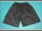 D967 Czarne krótkie spodenki błyszczące R146-152cm