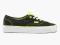 Buty Vans authentic neon limonka czarne 38 vansy