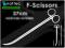 Nattec Pro F-Scissors 27cm ______ ZAGIĘTE NOŻYCZKI