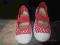 trampki malinowe w białe kropeczki r.24
