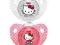 NUK HELLO KITTY SMOCZKI SILIKONOWE 2SZT 6-18M