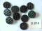 Guziki na stopce k.czarny 22,5 mm 45 szt G.816