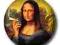 Mona Lisa Leonardo da Vinci Streetart  -Przypinka
