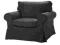* IKEA * EKTORP POKRYCIE FOTELA IDEMO CZARNY