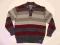 SWETER pasy bordowo-szare REPORTER  r.146 chłopiec