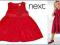 NEXT cudna sztruksowa WIZYTOWA sukienka GROCHY 86+