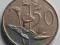 50 centów 1974 AFRYKA POŁUDNIOWA -leg. BILINGUAL
