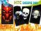 HTC Desire 300 * Etui SKULL - CZACHA + 3x GRATIS