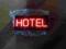 Szyld neonowy HOTEL neon reklama noclegi  tablica