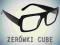 OKULARY CUBE DESIGN KUJONKI ZERÓWKI CZARNE NOWOŚĆ!