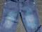 Spodenki spodnie jeansowe od pasa na gumce rozm 80