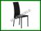 Krzesło metalowe K170 czarne stal PVC HALMAR