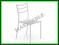 Krzesło metalowe K159 białe stal malowana HALMAR