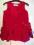 Sukienka czerwona sztruks r. 86 (18-24 m) IDEALNA