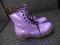 DR MARTENS martensy fioletowe skóra punk NOWE 40