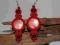 Kolczyki czerwone  sutasz dwustronne