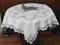Cepeliada PIĘKNY obrus 85/85 szydełko Nr 45  BIAŁY