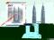 PETRONAS TOWERS  - PUZZLE 3D Calebou