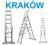 DRABINA ALUMINIOWA 3x11 stopni KRAKÓW dowóz FaVAT