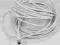 Kabel antenowy wtyk F/wtyk F, 75 Ohm, biały, 10 m