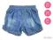 Markowe SUPER SZORTY SPODENKI JEANS 9+