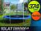 TRAMPOLINA OGRODOWA Z SIATKĄ 374cm NEO PRO 2w1