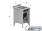 Zlew gastronomiczny zabudowany SU250 -500x600x850