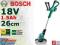 BOSCH PODKASZARKA KOSA AKU 26cm 18V ART 26-18 LI