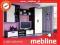 Meble system SAMBA 2 biały połysk komplet MEBLINE