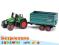 Lusi BRUDER 02068 Ciągnik Fendt Favorit z przyczep