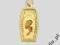 PIĘKNY ZŁOTY MEDALIK PREZENT CHRZEST UPOMINEK 585