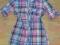 H&amp;M- tunika w krateczkę/podwijane rękawki- 122