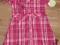 Szmizjerka sukienka w kratkę NOWA z metką 86/92