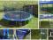 TRAMPOLINA bezpieczna SONIFIT 427 cm + akcesoria