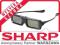 SHARP OKULARY 3D AN-3DG35 Nowy Model za AN3DG20B