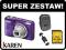 Nikon COOLPIX L29 Fioletowy z ornamentem + zestaw