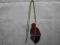Wisior witraż w cynie na srebrnym łańcuszku