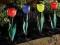 LAMPY SOLARNE KWIATY TULIPANY 6 SZT