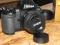 Aparat analogowy Nikon F100+obiektyw Nikkor AF85D