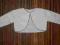 Biały sweterek bolerko dla dziewczynki 9-12 m-cy