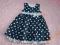 Nowa Sukienka Grochy Kokarda R. 86 cm!
